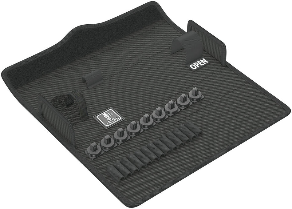 Wera 05136412001 9472 Textile box Safe-Torque, for up to 23 pieces, empty, 240 x 47 x 148 mm