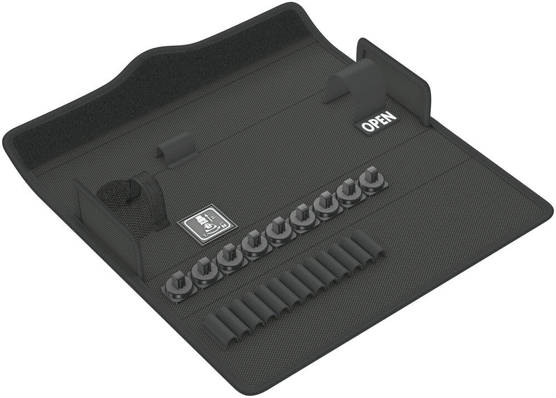 Wera 05136412001 9472 Textile box Safe-Torque, for up to 23 pieces, empty, 240 x 47 x 148 mm