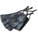 Draper 94962 Camo Fabric Resuable Face Masks, Blue (Pack of 2)