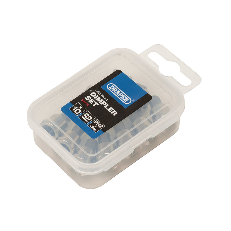 Draper 94974 Drywall Dimpler Set, PH2 x 25mm (10 Piece)