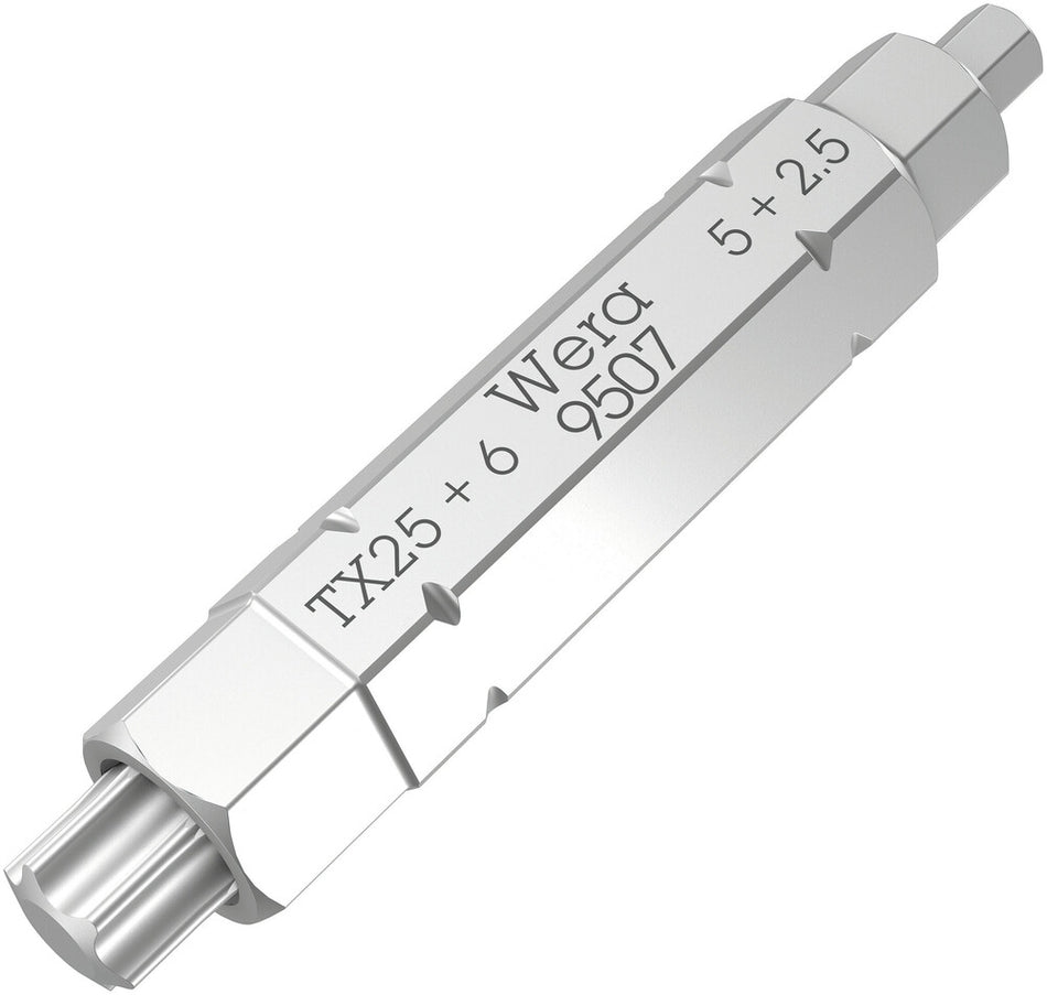 Wera 05073202001 9507 SB 4-in-1 Bit 2, 2.5; 5; 6 x TX 25 x 37 mm