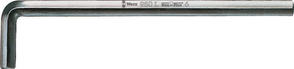 Wera 05021620001 950 L-key, metric, chrome-plated, 4 x 140 mm
