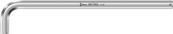 Wera 05022125001 950 L HF L-key, metric, chrome-plated, with holding function, 10 x 219 mm