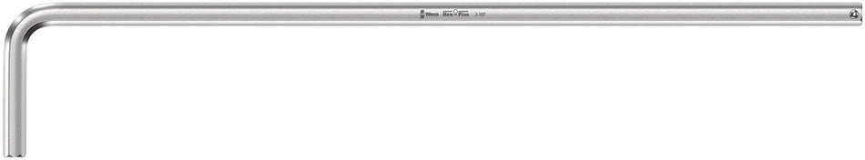 Wera 05022120001 950 L HF L-key, metric, chrome-plated, with holding function, 3 x 126 mm