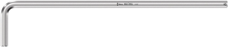Wera 05022121001 950 L HF L-key, metric, chrome-plated, with holding function, 4 x 140 mm