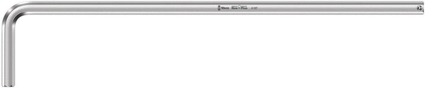 Wera 05022121001 950 L HF L-key, metric, chrome-plated, with holding function, 4 x 140 mm
