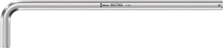 Wera 05022124001 950 L HF L-key, metric, chrome-plated, with holding function, 8 x 200 mm