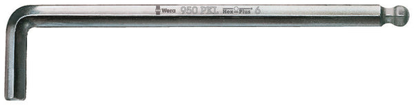 Wera 05022064001 950 PKL L-key, metric, chrome-plated, 8 x 200 mm