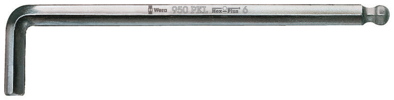 Wera 05022064001 950 PKL L-key, metric, chrome-plated, 8 x 200 mm