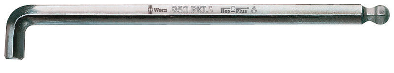 Wera 05022045001 950 PKLS L-key, metric, chrome plated, 5 x 160 mm