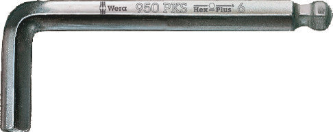 Wera 05133152001 950 PKS L-key, metric, chrome-plated, 2.5 x 63 mm
