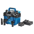 Draper 95169 D20 20V Wet and Dry Vacuum Cleaner, 1 x 4.0Ah Battery, 1 x Fast Charger
