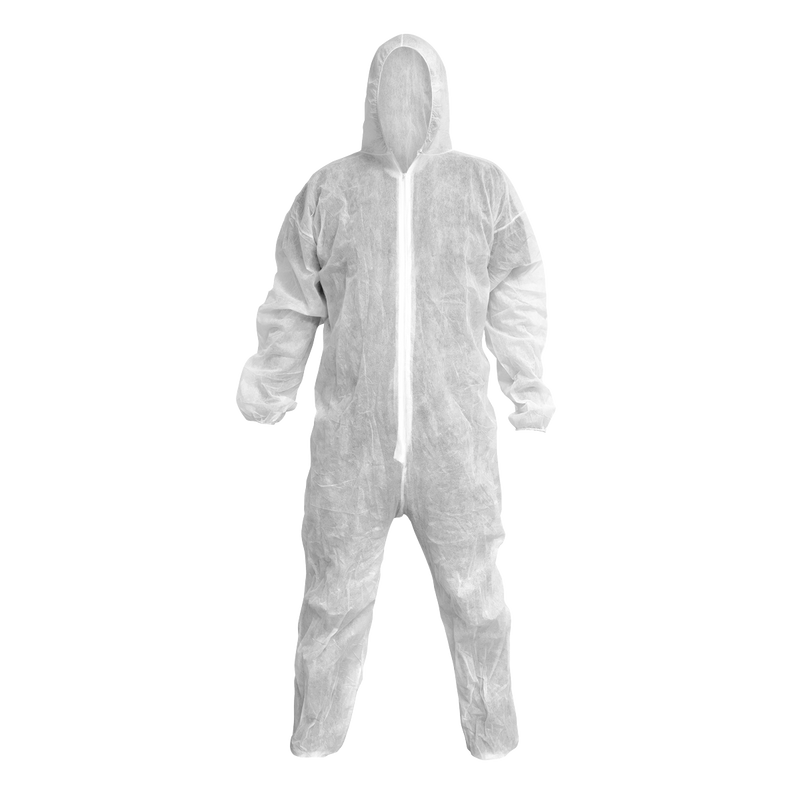 Sealey 9601XL White Disposable Coverall - X-Large