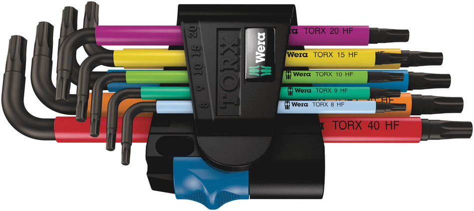 Wera 05024179001 967/9 TX Multicolour HF 1 L-key set with holding function, 9 pieces