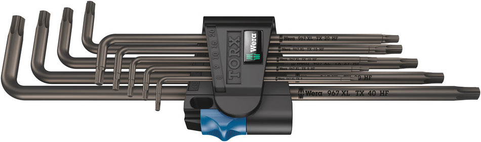 Wera 05024450001 967/9 TX XL HF 1 L-key set with holding function, long, 9 pieces