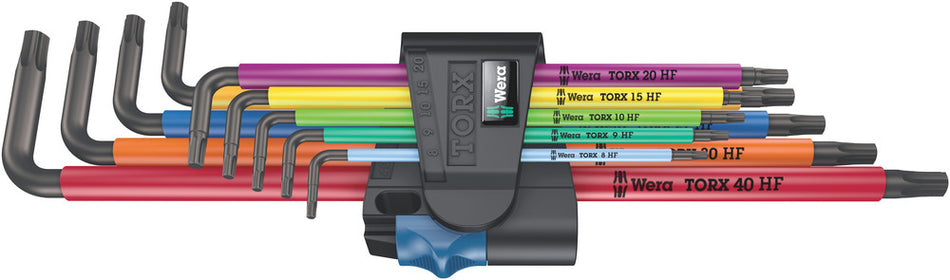 Wera 05024470001 967/9 TX XL Multicolour HF 1 L-key set with holding function, long, 9 pieces