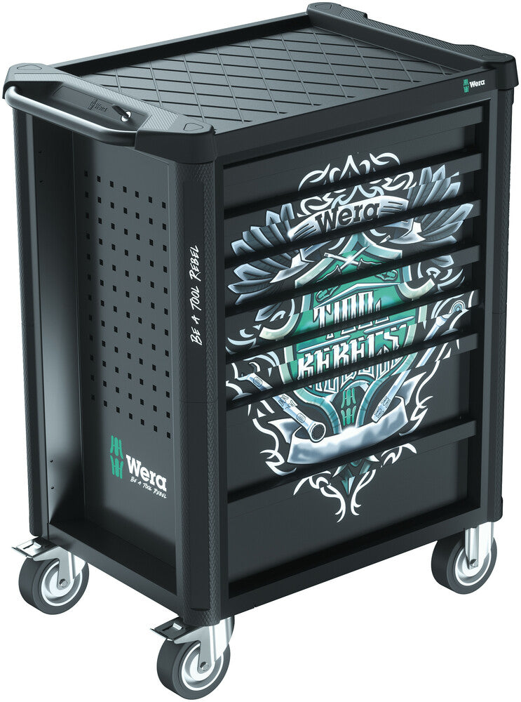 Wera 05150130001 9700 Tool Rebel Roller Cabinet 1, 78 pieces