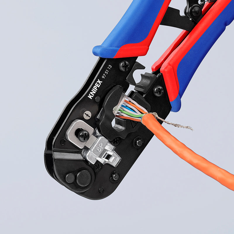 KNIPEX 97 51 13 Crimping Pliers for Western plugs
