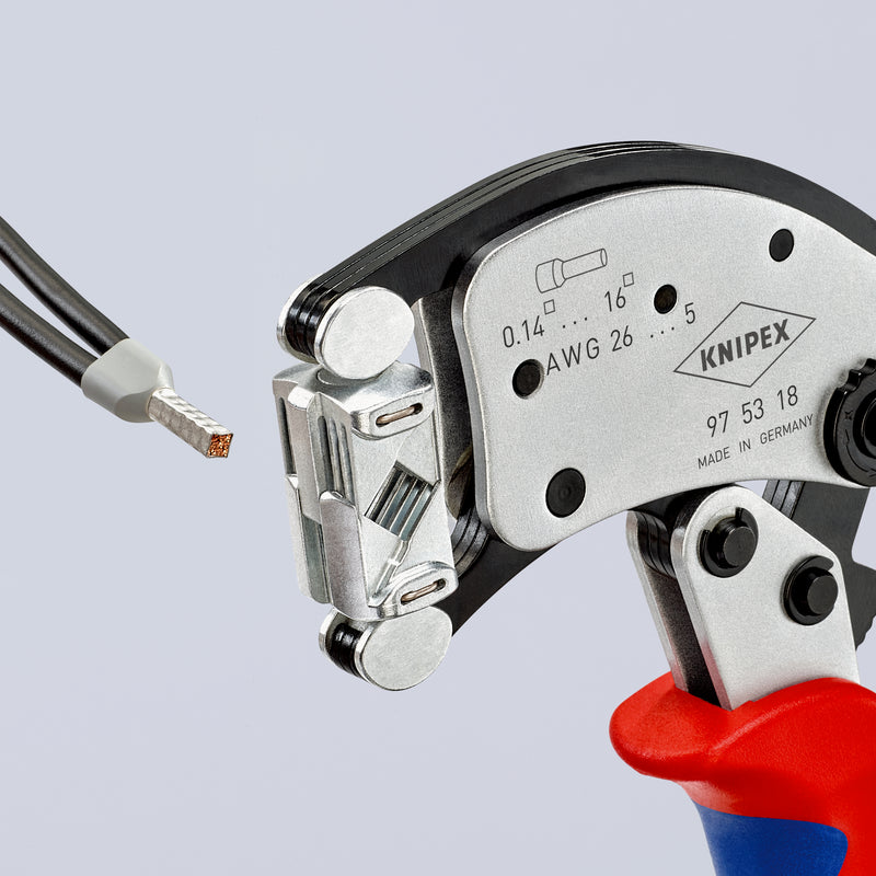 KNIPEX 97 53 18 KNIPEX Twistor16 Self-Adjus.Crimp.Pliers