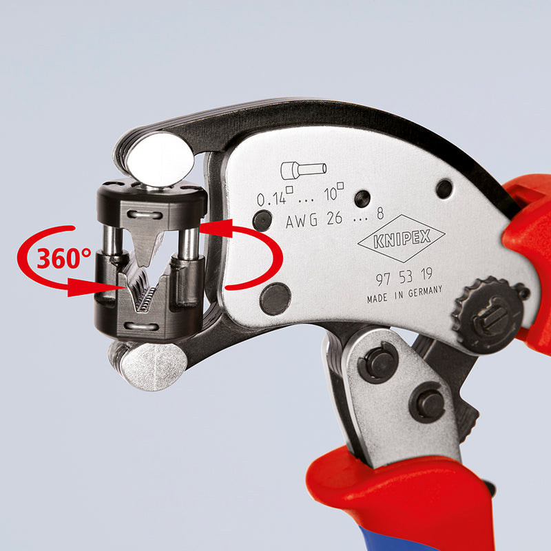 KNIPEX 97 53 19 KNIPEX Twistor16 Self-Adjus.Crimp.Pliers