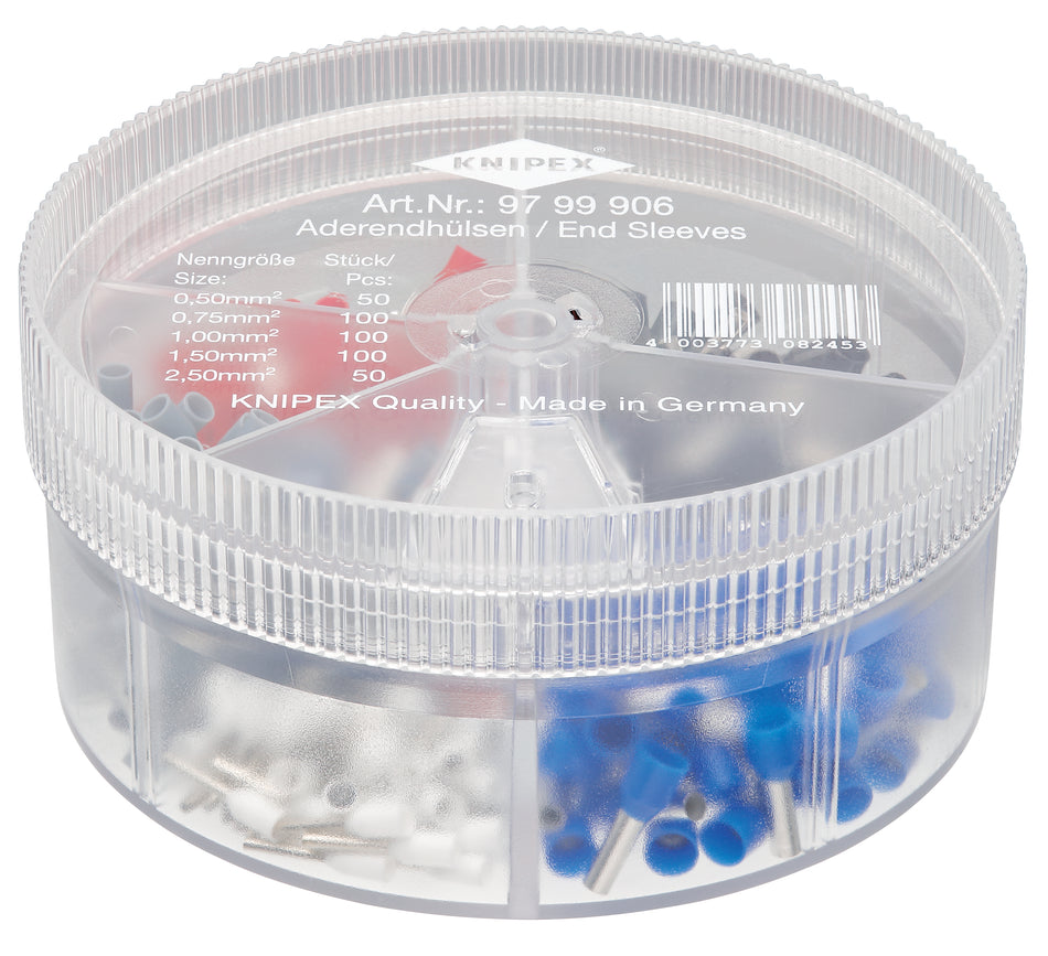 KNIPEX 97 99 906 Assortment of End Sleeves with collar