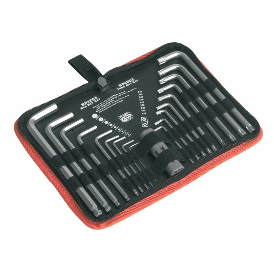 Sealey AK7157 19 Piece TRX-Star and Ball-End Hex Tool Set
