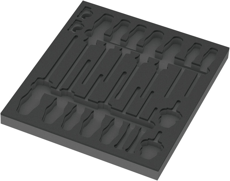 Wera 05137310001 9810 Foam insert screwdriver set 1, empty, 344 x 30 x 392 mm