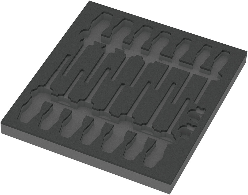 Wera 05137311001 9811 Foam insert VDE screwdriver set 1, empty, 344 x 30 x 392 mm