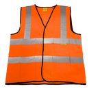Sealey 9812l Hi-Vis Orange Waistcoat (Site and Road Use) - Large