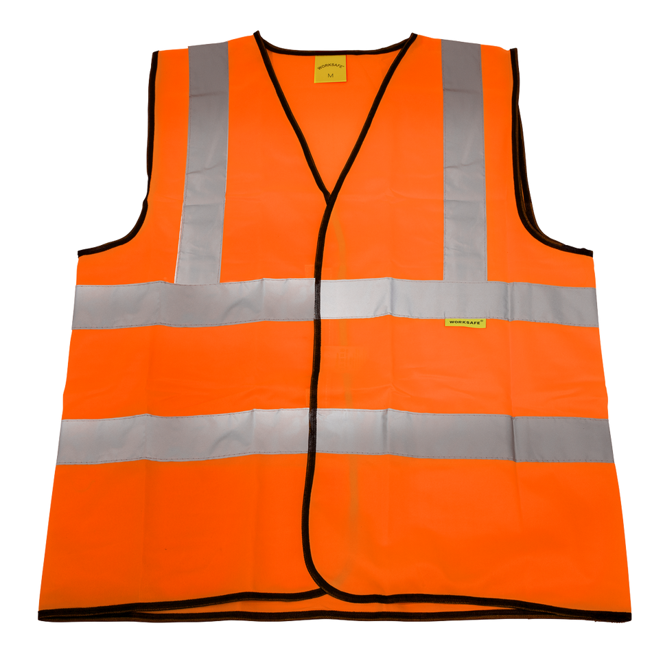 Sealey 9812M Hi-Vis Orange Waistcoat (Site and Road Use) - Medium