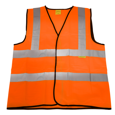 Sealey 9812XXL Hi-Vis Orange Waistcoat (Site and Road Use) - XX-Large