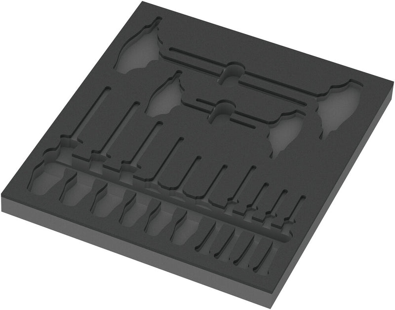 Wera 05137312001 9812 Foam insert TORXÃ‚Â® HF screwdriver set 1, empty, 344 x 30 x 392 mm