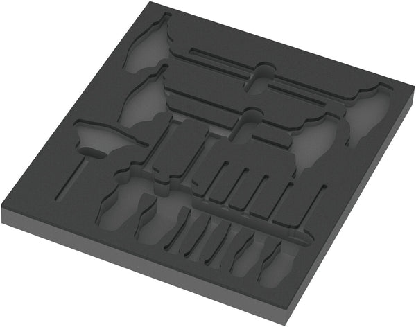 Wera 05137313001 9813 Foam insert Hex screwdriver set 1, empty, 344 x 30 x 392 mm