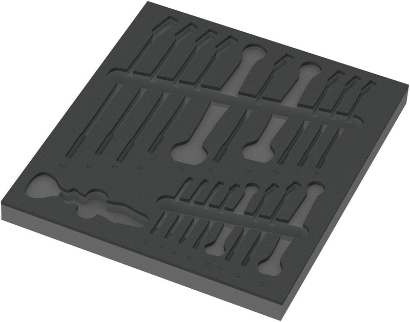 Wera 05137331001 9831 Foam insert 6003 Joker Set 1, empty, 344 x 30 x 392 mm