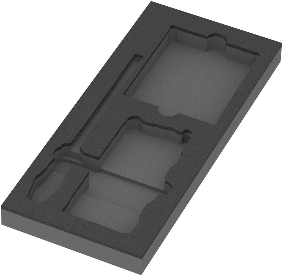 Wera 05137350001 9850 Foam insert Kraftform Kompakt and Tool-Check PLUS set 1, empty, 172 x 30 x 392 mm