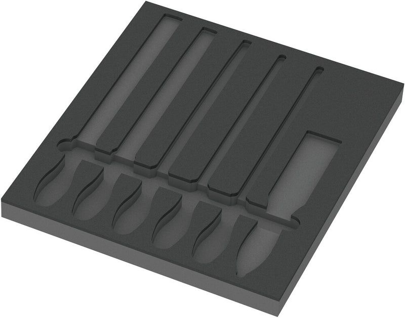 Wera 05137383001 9883 Foam insert PFERD file set 1, empty, 344 x 30 x 392 mm