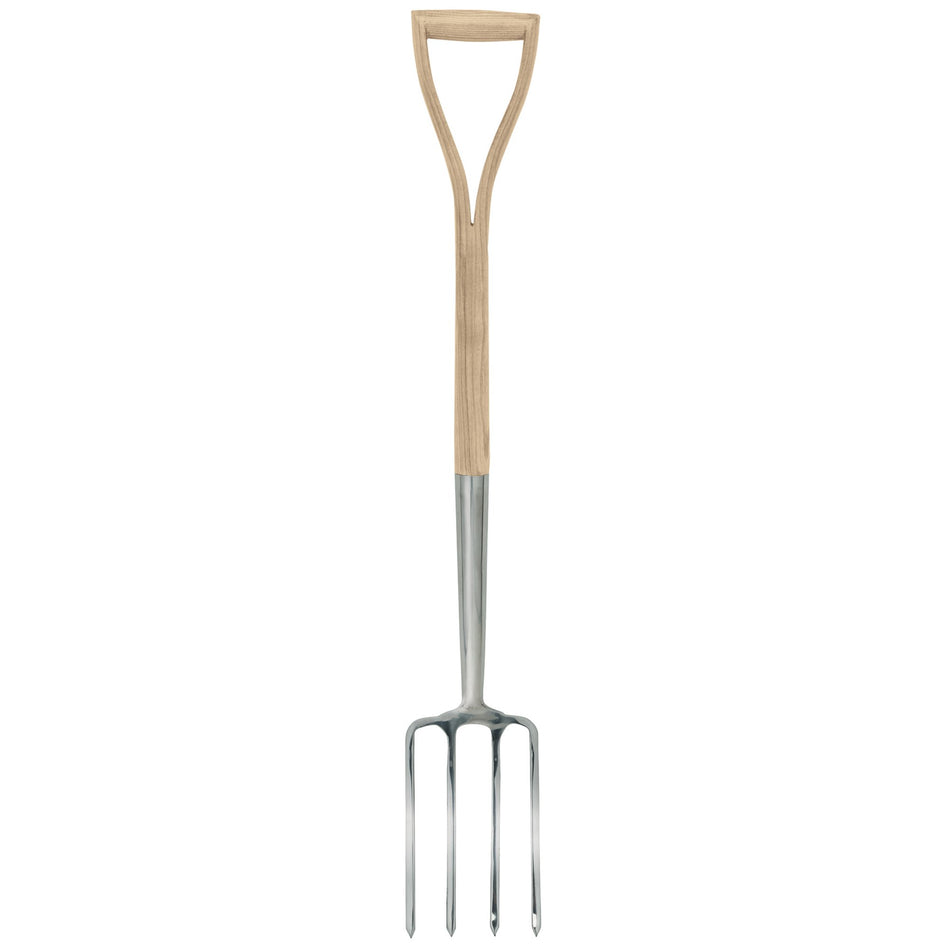Draper 99011 Draper Heritage Stainless Steel Border Fork with Ash Handle