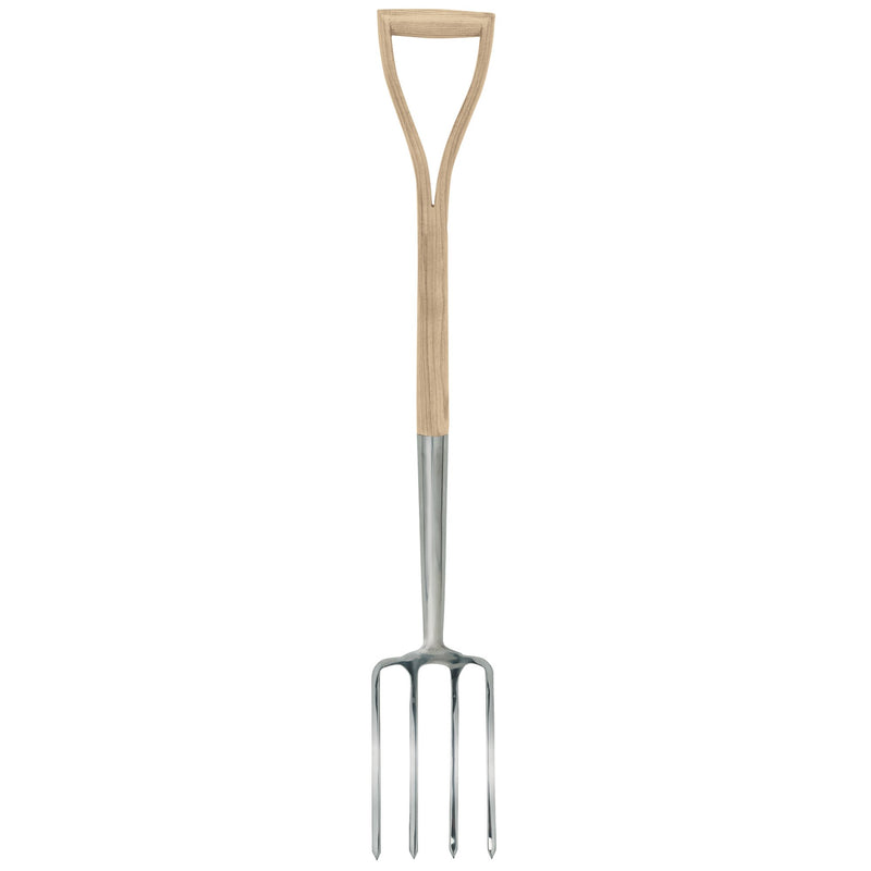 Draper 99011 Draper Heritage Stainless Steel Border Fork with Ash Handle