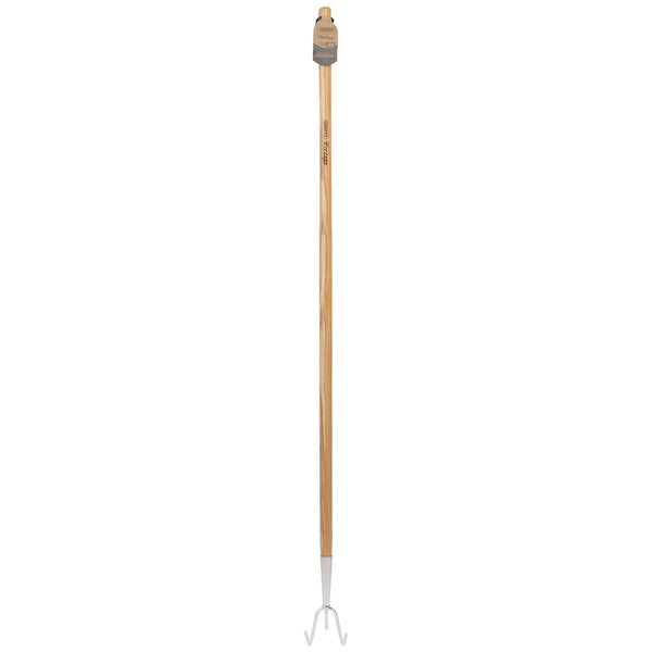 Draper 99017 Draper Heritage Stainless Steel 3 Prong Cultivator with Ash Handle