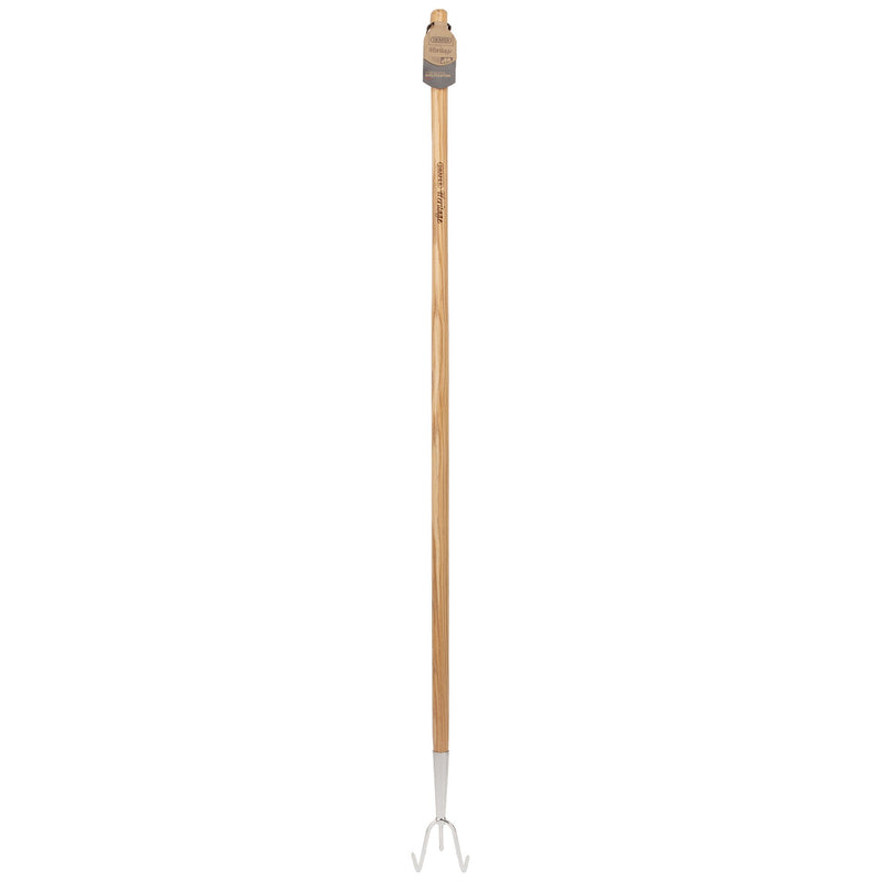Draper 99017 Draper Heritage Stainless Steel 3 Prong Cultivator with Ash Handle