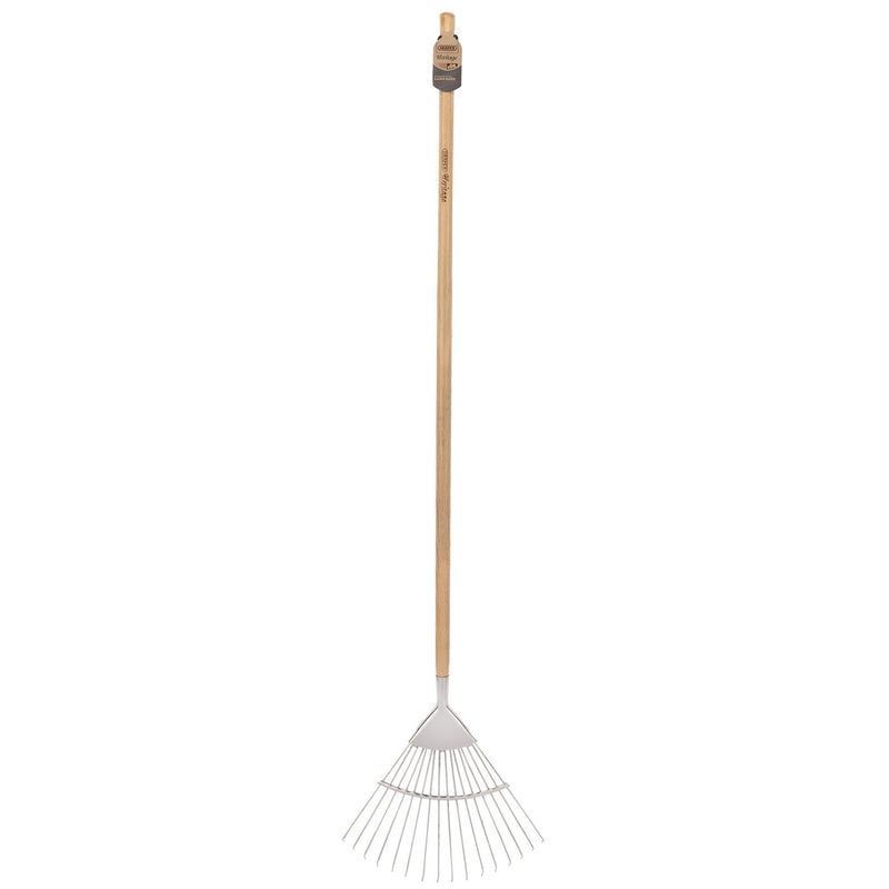 Draper 99020 Draper Heritage Stainless Steel Lawn Rake with Ash Handle