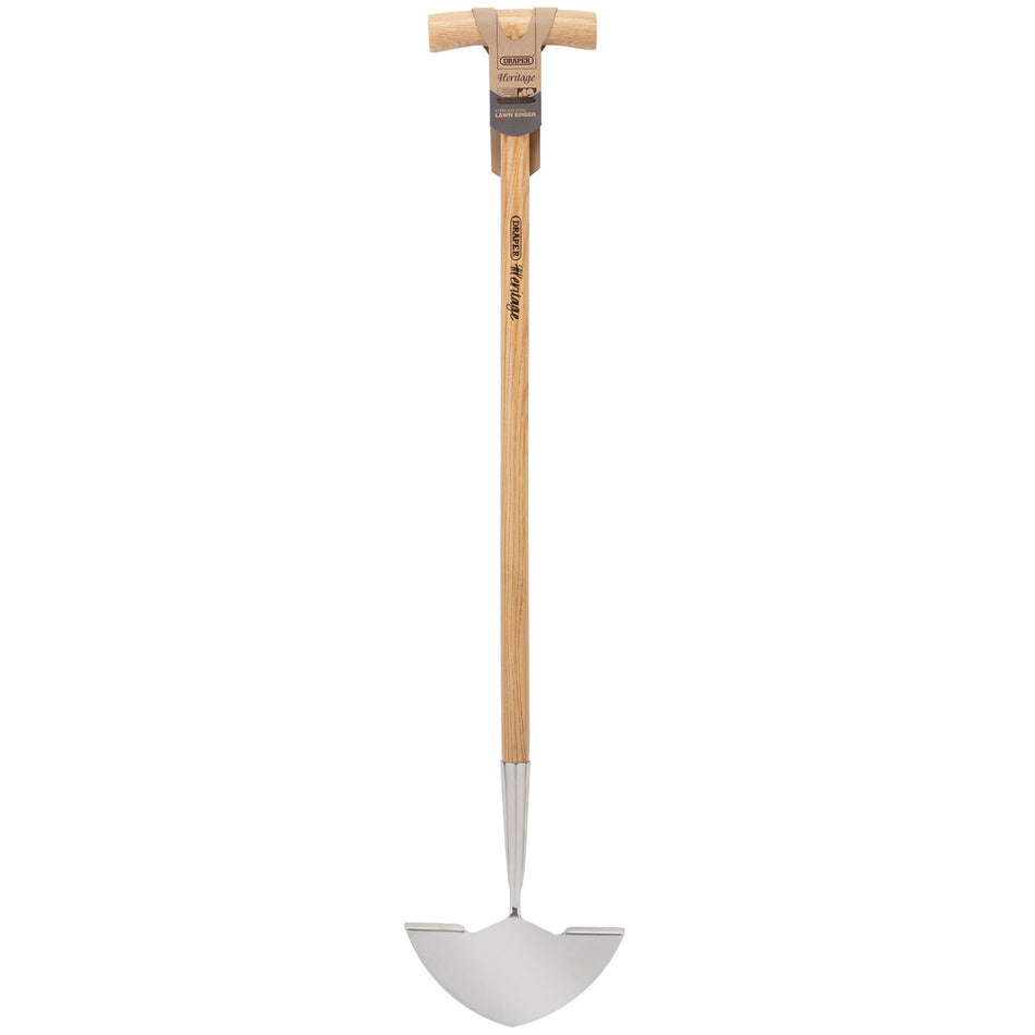 Draper 99021 Draper Heritage Stainless Steel Lawn Edger with Ash Handle