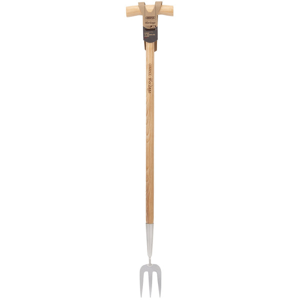 Draper 99031 Draper Heritage Stainless Steel Fork With Ash Long Handle