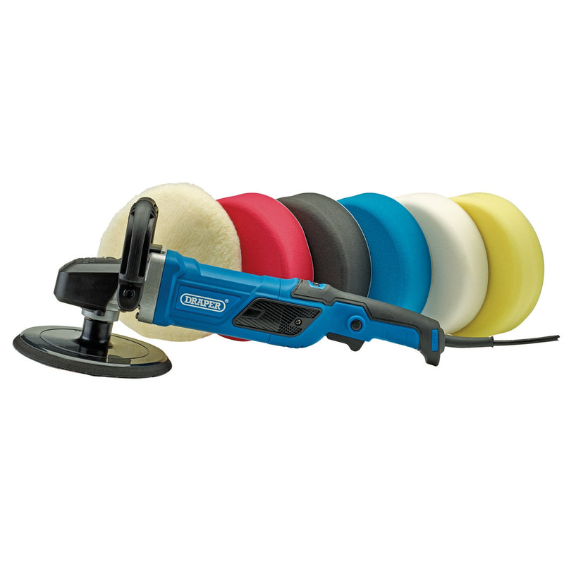 Draper 99374 180mm Dual Action Polisher Kit