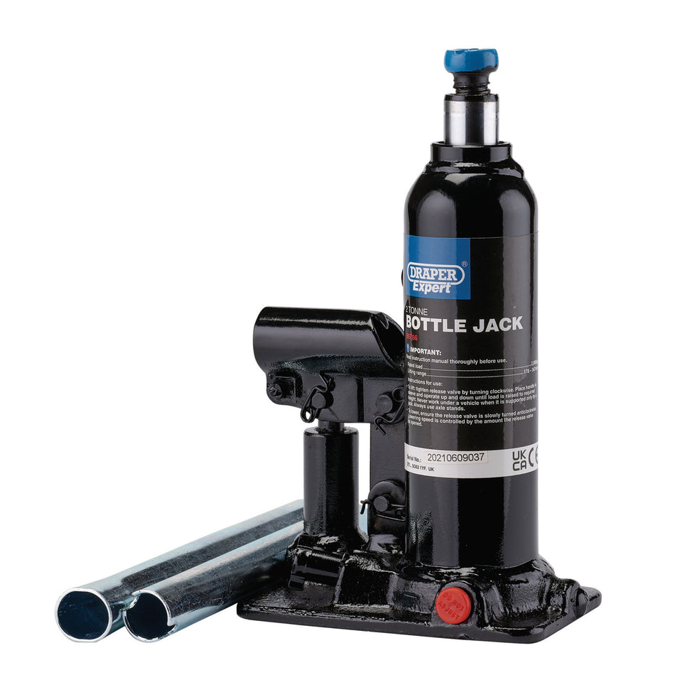 Draper 99766 Draper Expert Hydraulic Bottle Jack, 2 Tonne