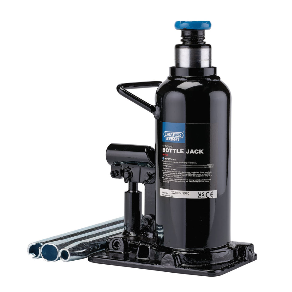 Draper 99769 Draper Expert Hydraulic Bottle Jack, 12 Tonne