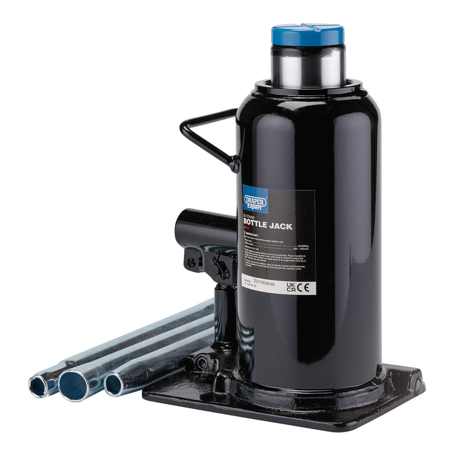 Draper 99771 Draper Expert Hydraulic Bottle Jack, 30 Tonne
