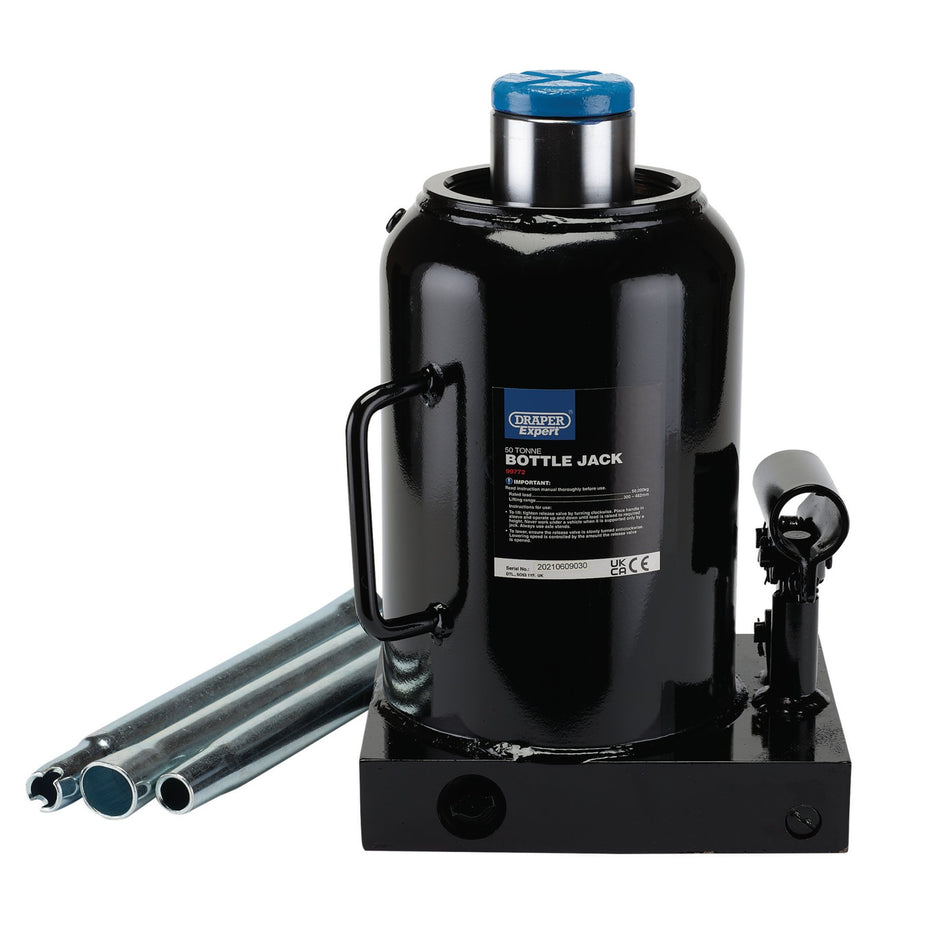 Draper 99772 Draper Expert Hydraulic Bottle Jack, 50 Tonne