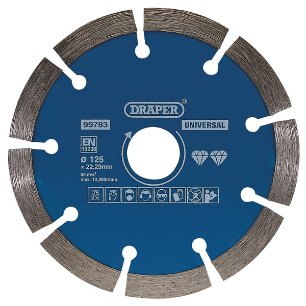 Draper 99783 Segmented Diamond Blade, 125mm