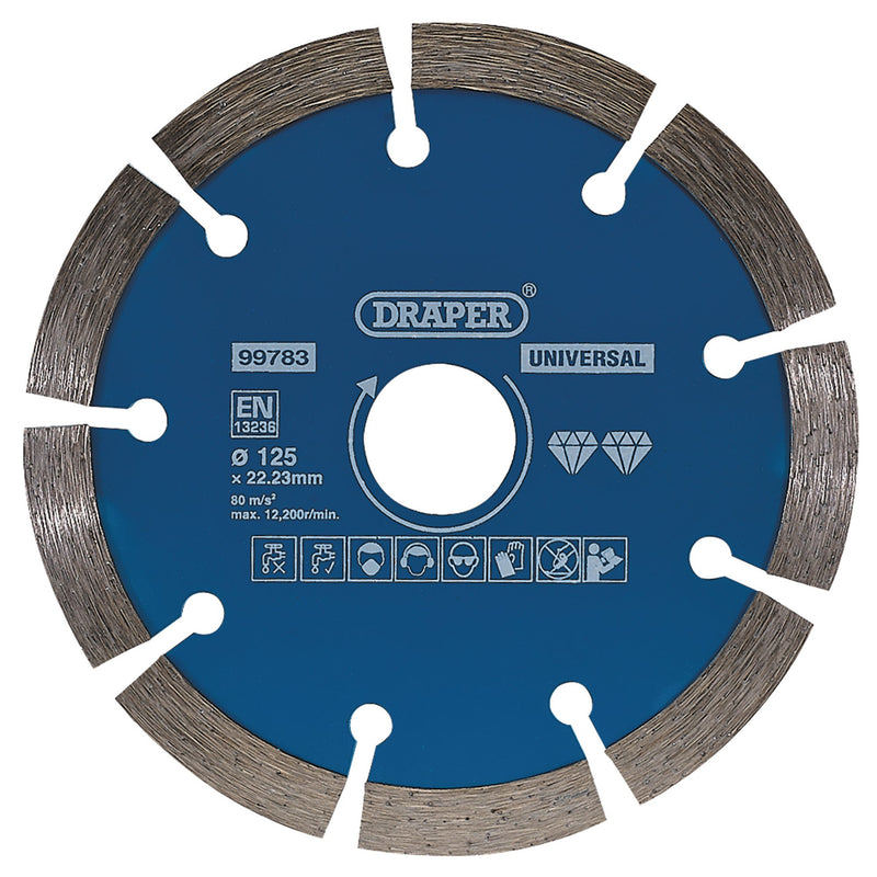 Draper 99783 Segmented Diamond Blade, 125mm
